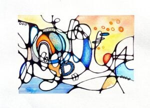 neurographica design art therapy first day of school project