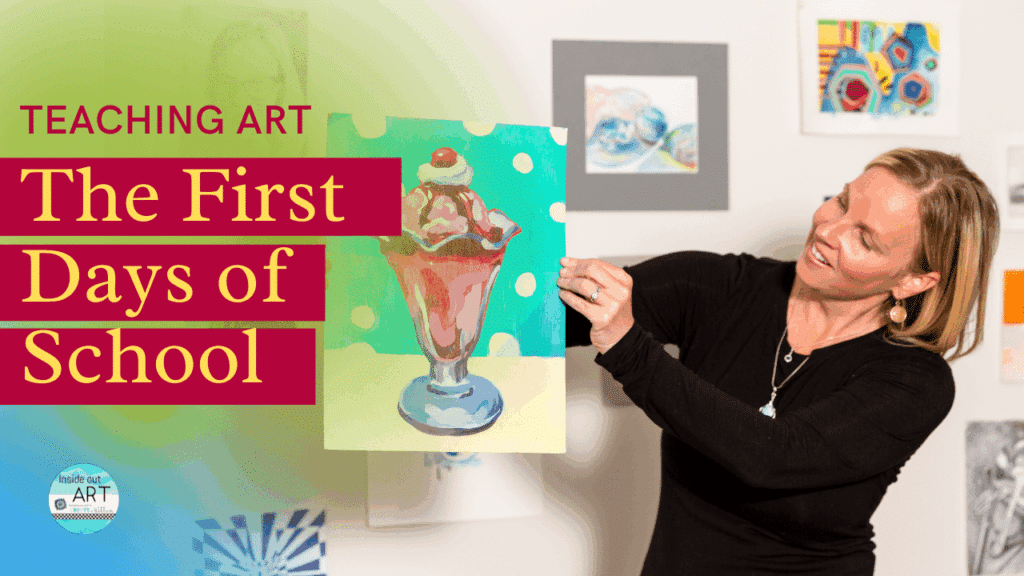 Ice cream painting high school art project Art lesson plans for high school drawing and painting classes.