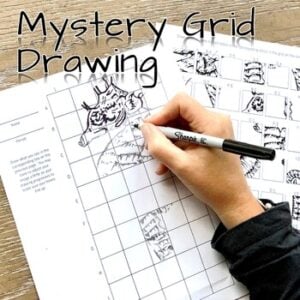 mystery scramble drawing worksheets