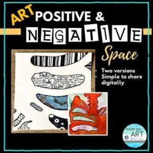 Negative Space Skeleton - Middle School Art - High School Visual Art Project