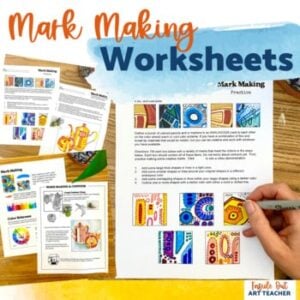 Middle or High School Art Worksheets Sub Plan