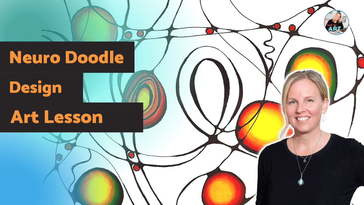 Mindful Art Lesson Idea for Middle School Neurographic Art Lesson