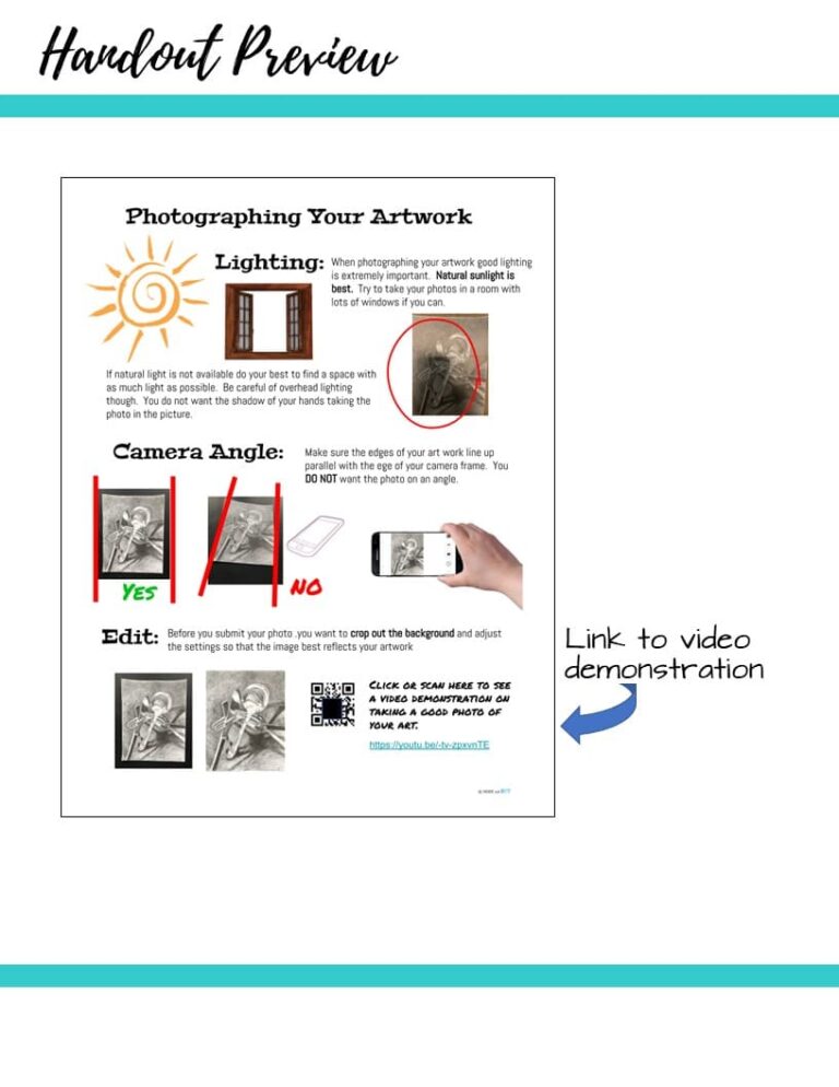 Art: Distance Learning- How to Photograph Your Artwork | Inside Out Art ...