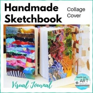 Bookmaking Handmade Sketchbook Project - High School Crafts - Visual Art Lesson