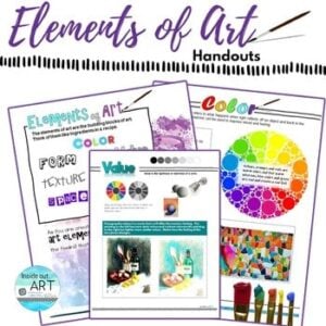 Middle or High School Art: Elements of Art Handouts