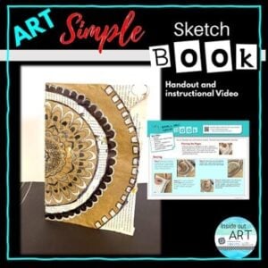 Create your own Sketchbook Bookmaking Art Project - Middle or High School Art