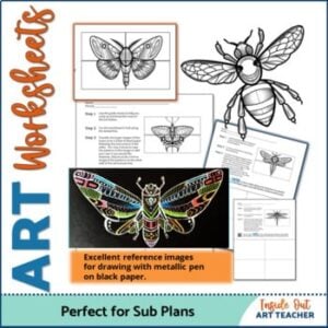 Art Sub Plans/Worksheets Early Finisher Project