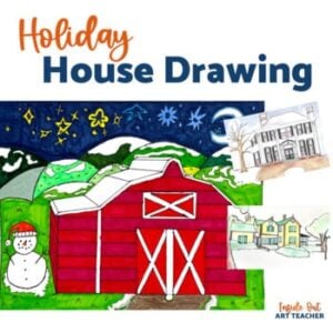 How to Draw a House in One Point Perspective Art Worksheets and Handouts