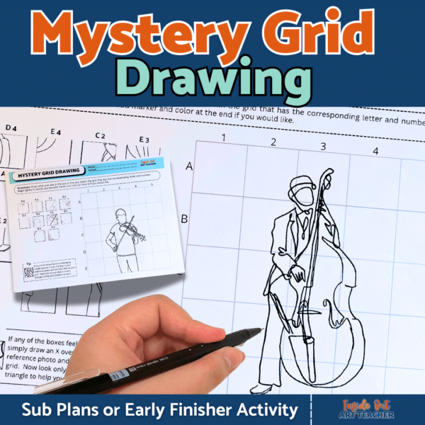 Easy Worksheet Music Mystery Scramble Drawing Art Lesson