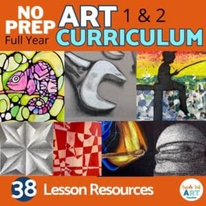 Full Year High School Art Curriculum for Introduction to Art or Art 1 & 2 Classes