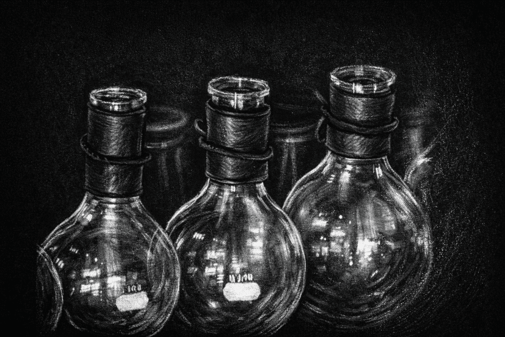 high school pencil glass drawing value and shading