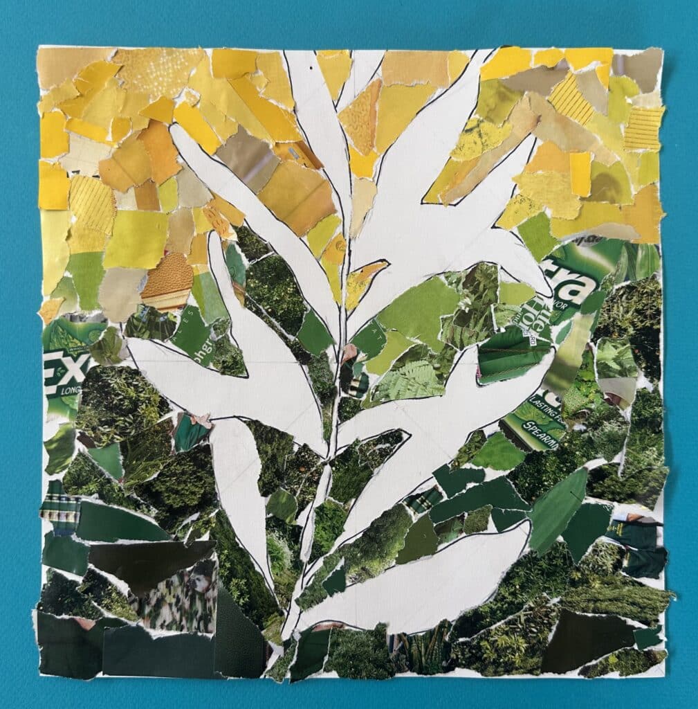 Positive and Negative Space Art Lesson Idea for Middle School