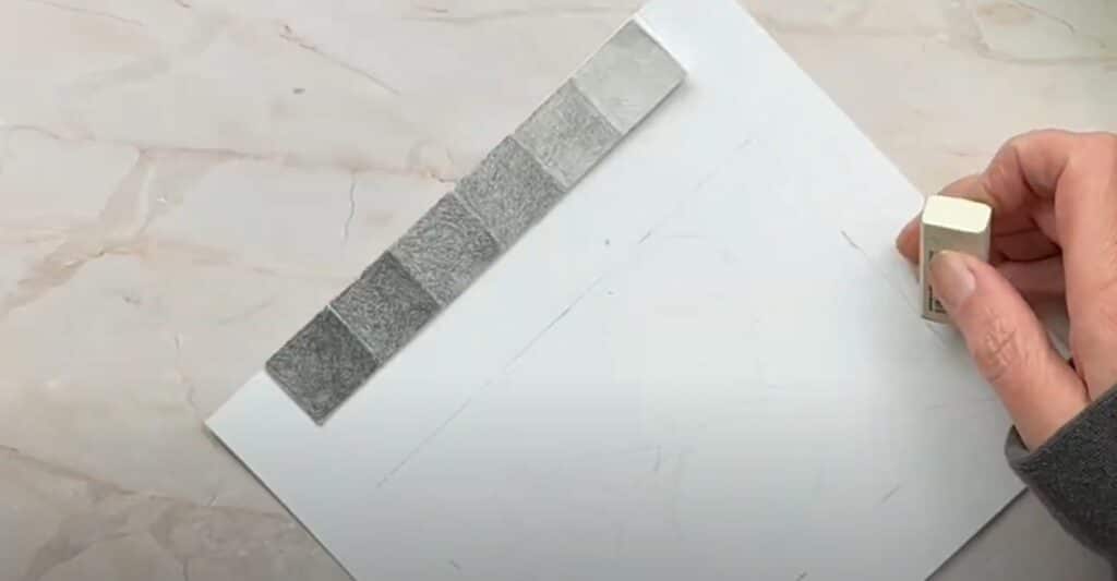 Art materials for the shading lesson of chicken or the egg drawing
