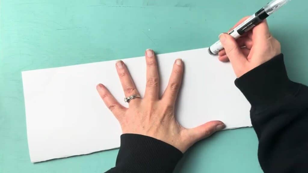 Rub the back end of your marker to transfer the design and achieve that perfect symmety 