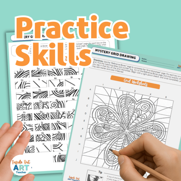 St. Patrick’s Day Worksheets Mystery Grid Drawing | Math and Art March Lesson Grades 6 to 12 - Image 2