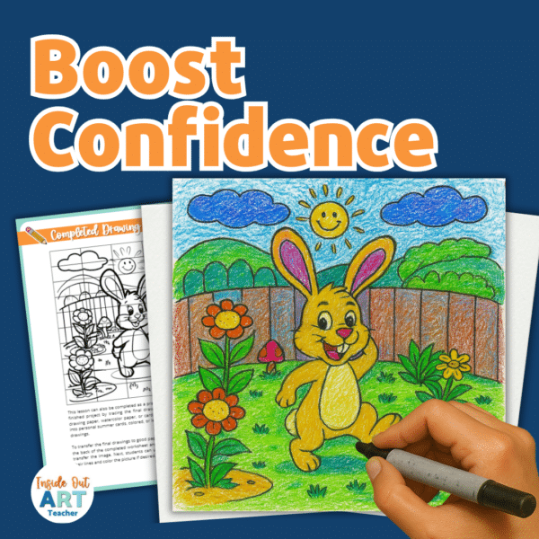 Printable art lesson for easter
