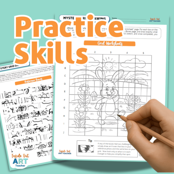 printable easter art and math lesson