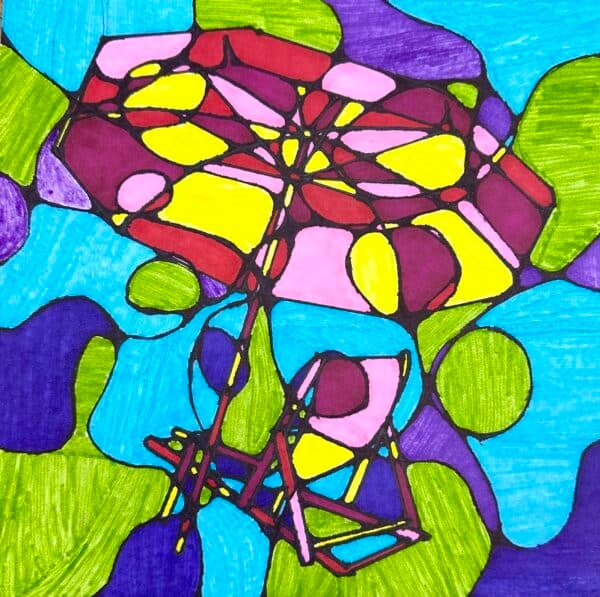 High School Art Project Idea w Neurographic Art