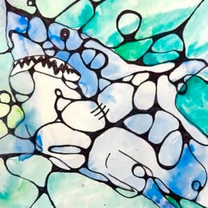 Neurographic Art Lesson for Middle & High School (With X-Grid Drawing ...