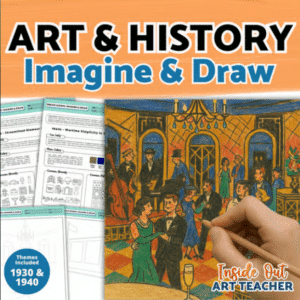 1930s 1940s art worksheets cover