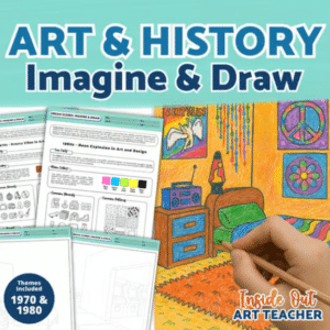 1970s 1980s art worksheets cover