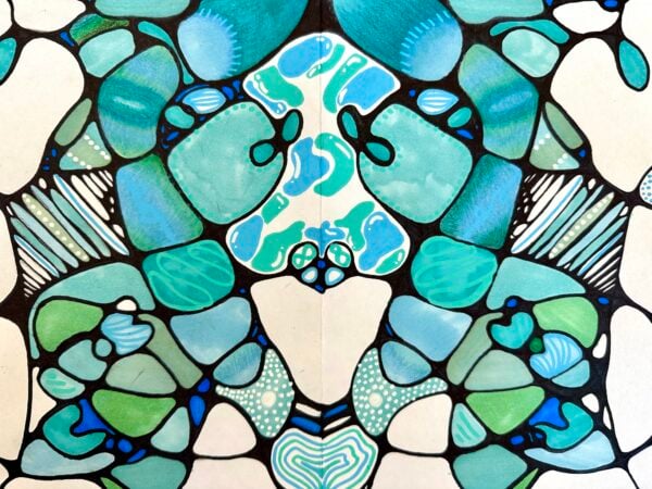 easy element of line and element of color art example