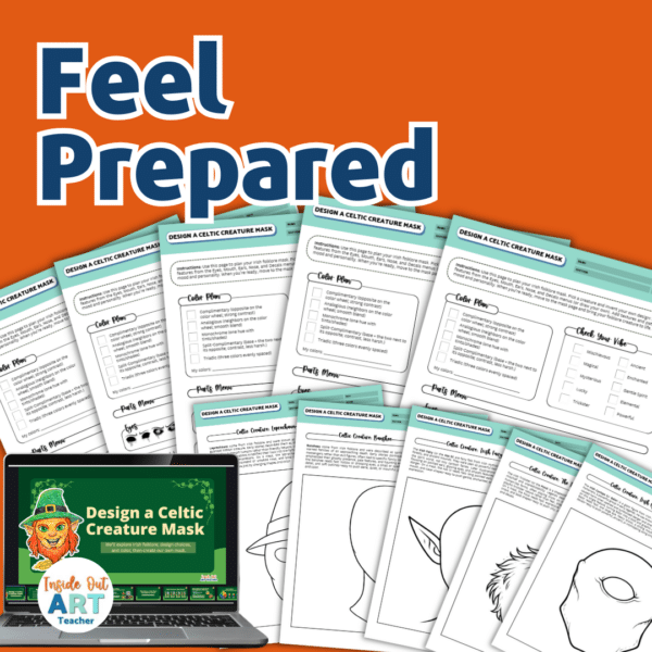 St. Patrick’s Day Art Project – Celtic Mask Design Middle School High School Art - Image 4