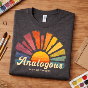 aesthetic teacher shirt analogous colors easy on the eyes