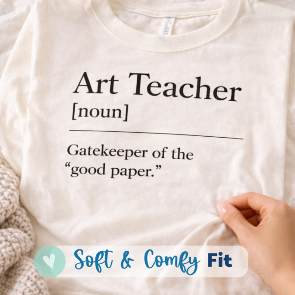 Art Teacher Noun Shirt | Funny Art Teacher Gift for Classroom - Image 3