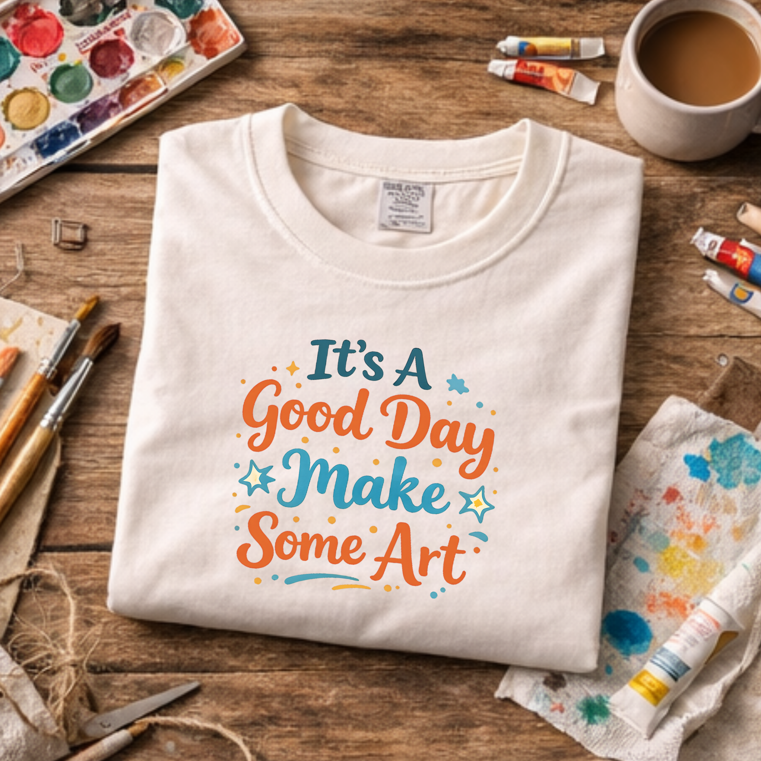 art teacher inspirational shirt good day make art
