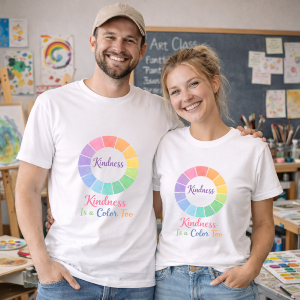 kindness teacher shirt colorful design