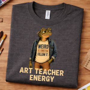 art teacher graphic tee energy design