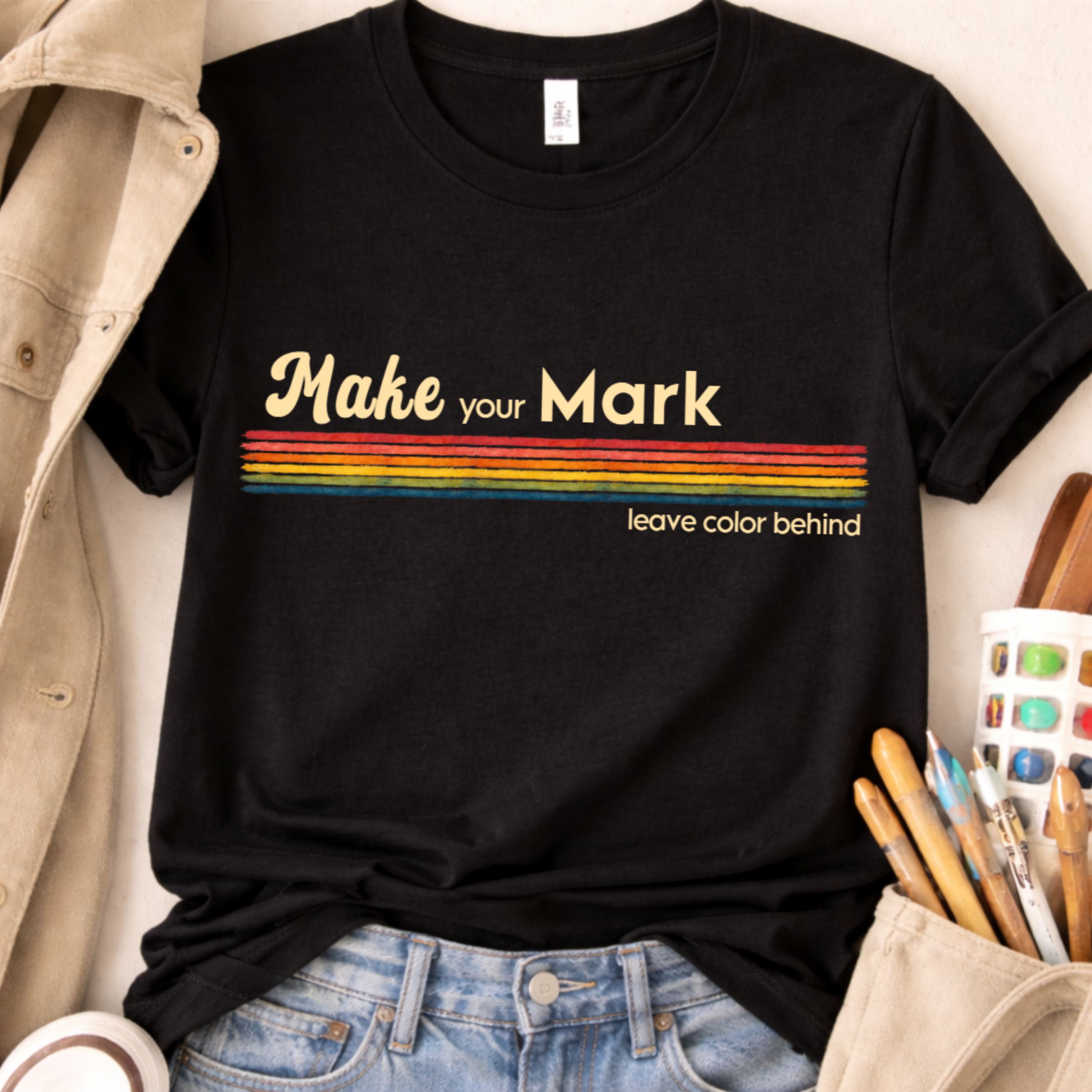 artist gift shirt make your mark leave color behind design