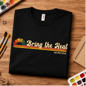 bold statement shirt bring the heat set the tone design