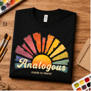 color palette shirt analogous made to blend design