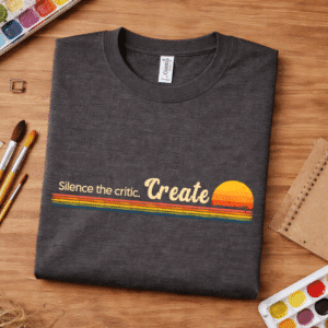 creative confidence shirt silence the critic create design