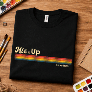 creative experimentation shirt mix it up experiment design