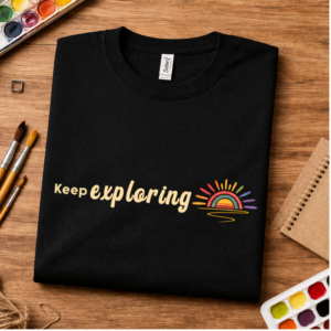 creative journey shirt keep exploring quote design