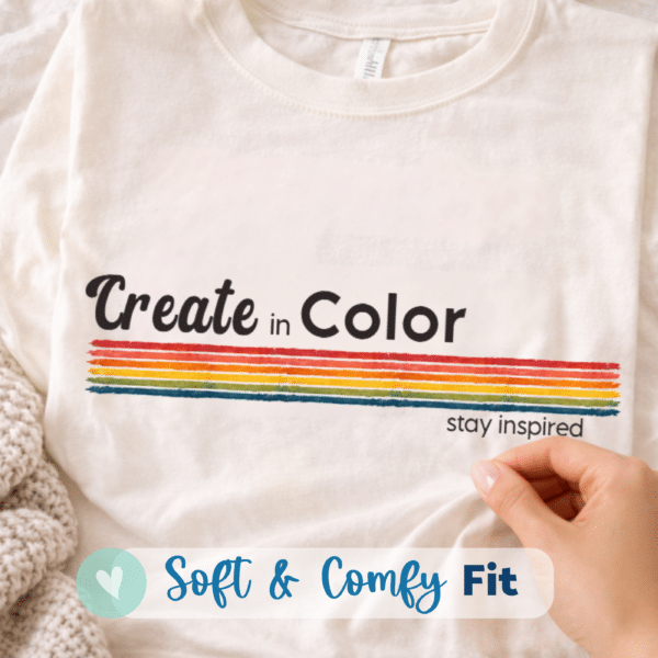 vibrant color shirt creative quote design