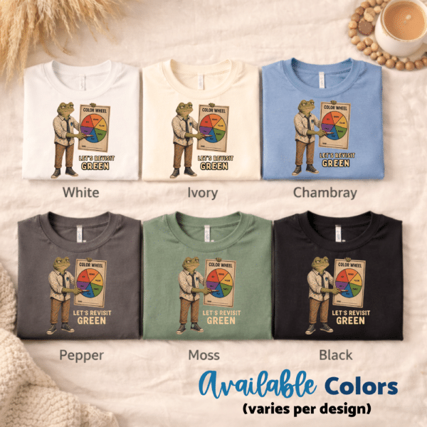 art classroom shirt color lesson design
