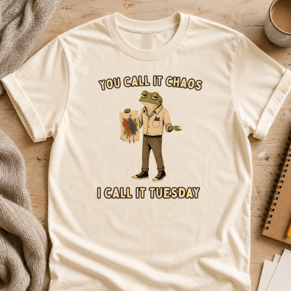 Art Room Shirt – You Call It Chaos I Call It Tuesday Teacher Tee - Image 2