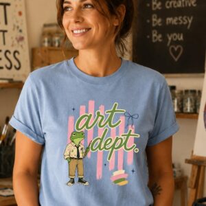 art department shirt frog design