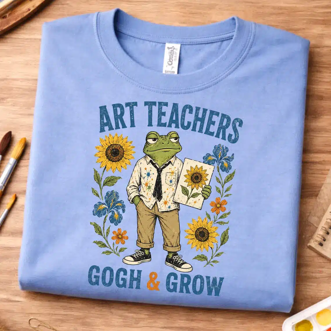 art teacher aesthetic shirt gogh and grow
