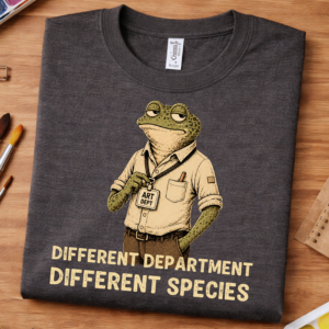 art teacher gift shirt frog department design