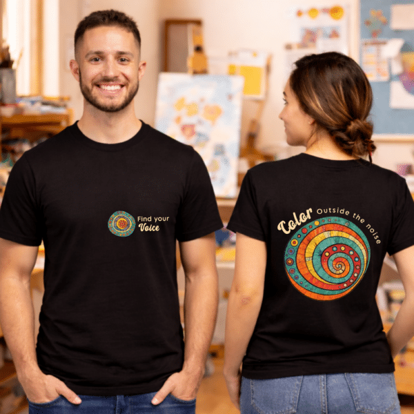 art teacher tee color outside the noise