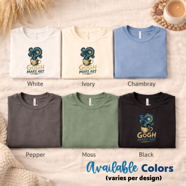 art teacher tee van gogh inspired artwork