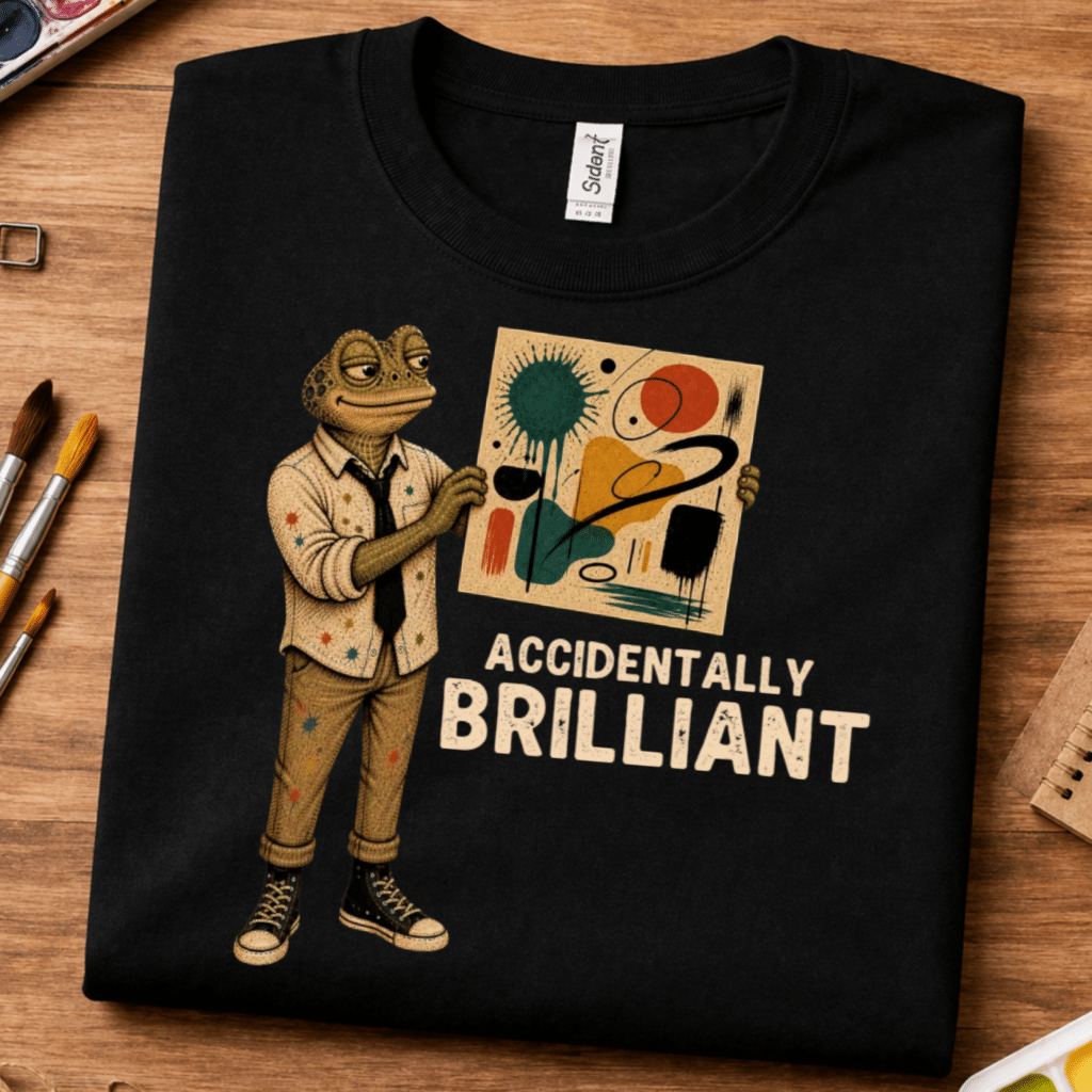 artist gift shirt accidentally brilliant design