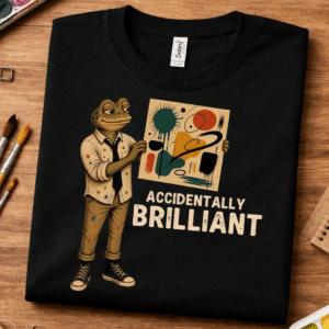 artist gift shirt accidentally brilliant design