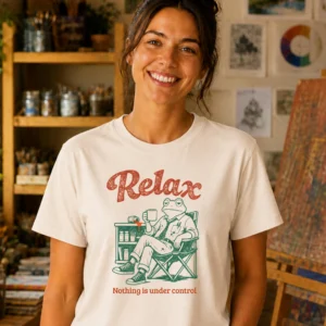 artist lifestyle shirt relax frog design