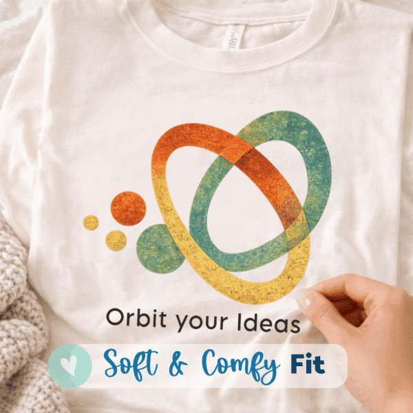 Creative Mindset Shirt – Orbit Your Ideas Art Teacher Tee - Image 3